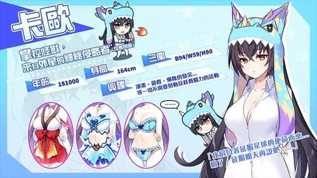 怠惰的怪兽公主不想工作 角色路线 资料图